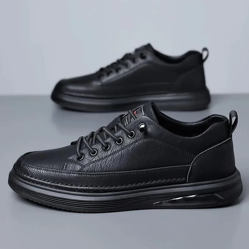 Herenmode lederen schoenen Plus size heren sportplankschoenen Zachte zolen Antislip casual leren schoenen