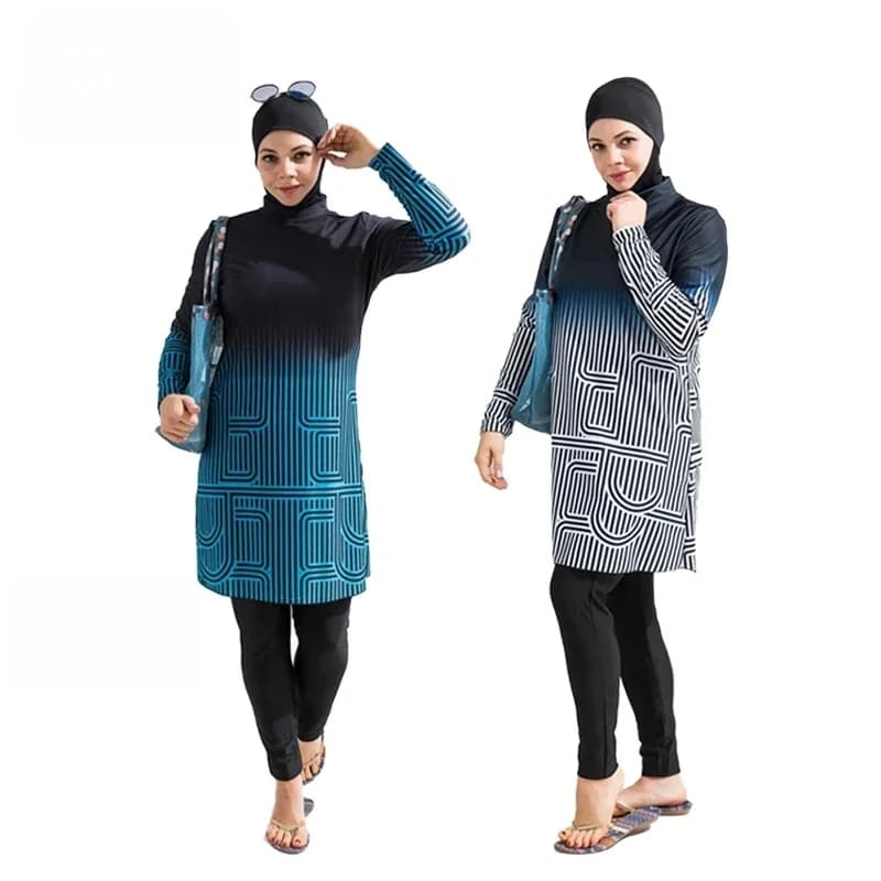 Burkini muslim swimwear boerkini dames zomer burkini moslim badmode vrouwelijke moslim hijab Moslim Zwemmen Pak Voor Vrouwen Cover Ups Badmode Abaya