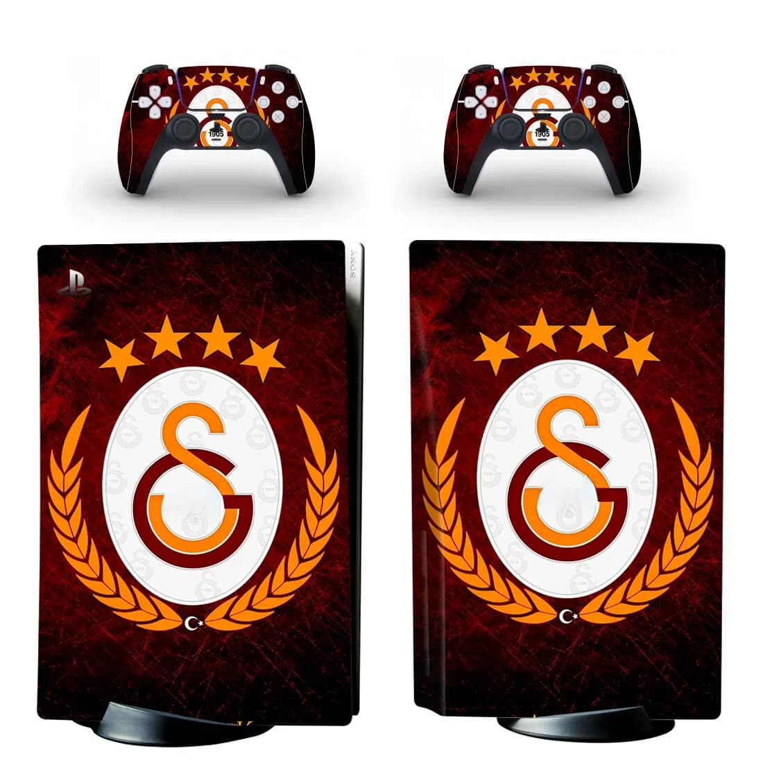 Nieuwe voetbal PS5 Disc Skin Sticker Decal Cover voor console en 2-controllers PS5 Disk Skin Sticker Vinyl