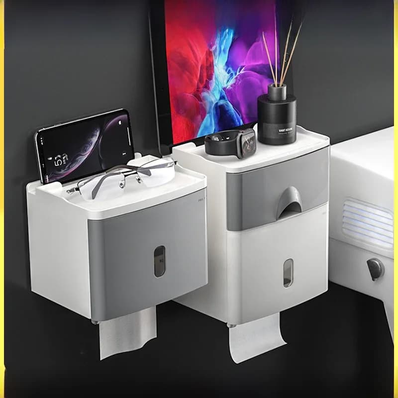 Mengni Hoge Kwaliteit Wc Papier Houder Waterdichte Tissue Opbergdoos Muur Mount Toiletrol Organizer Badkamer Accessoires Sets