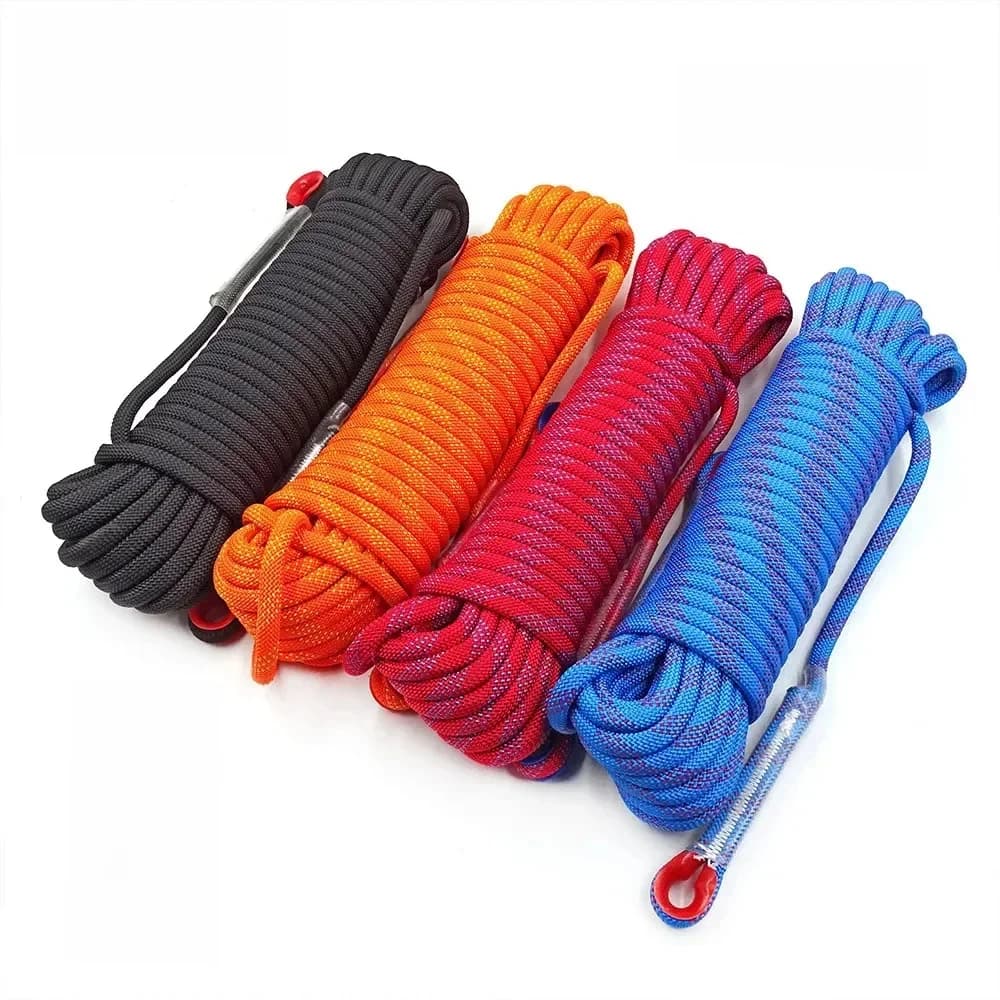 8mm Veiligheid Levensduur Touw Klimtouw Statische Rock Bergbeklimmen Touw Outdoor Survival Fire Escape Auto Rescue 10m 20m 30m 40m