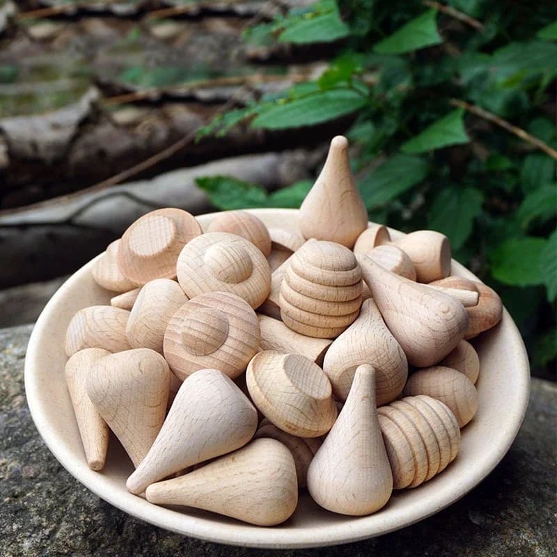 50Pc Houten Peg Poppen Kerstman Schilderen Natuurlijke Diy Hout Ambachten Unpaited Familie Hout Blanks Voor Speelgoed Houten Decoratie