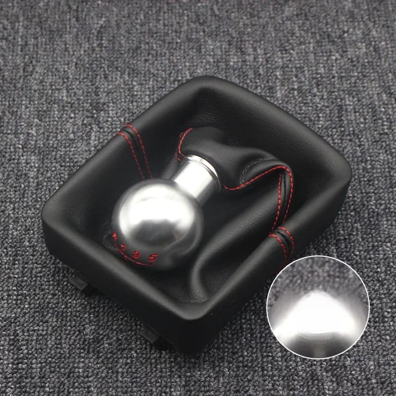 Nieuwe 5-versnellingspookknop met gaitorhoes voor Volkswagen VW Polo 9N 9N2 2002 2003 2004 2005-2009