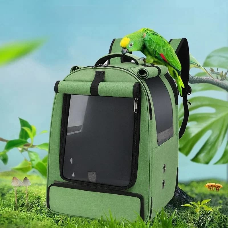 Nieuwe Vogelkooi Papegaaienkooi Dubbele Schouder Uitgaan Vogel Tas Papegaai Tas Ademend Dubbele Schouder Huisdier Kat Rugzak Kat Carrier