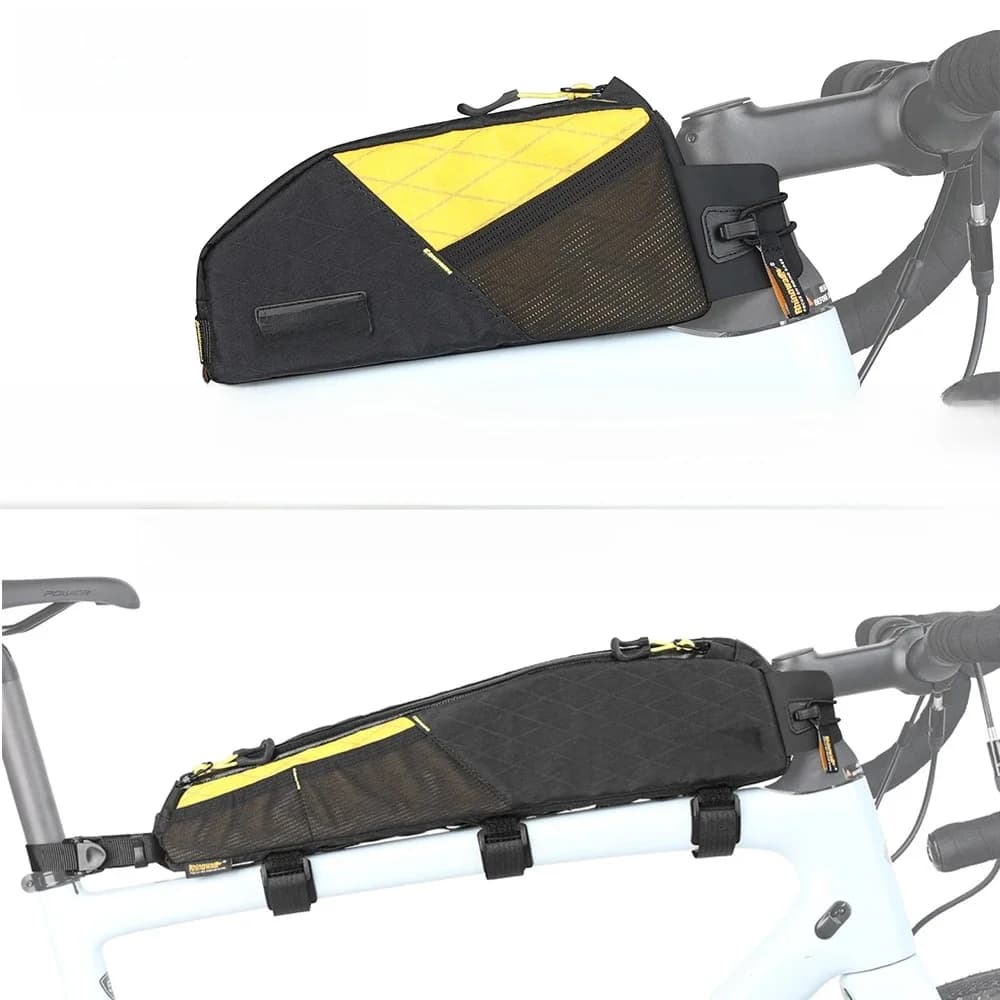 Rhinowalk 1.2L/2.1L Fiets Voor Bovenbuis Tas Waterbestendig Voor Grind Fietsbagage Bikepacking Fietsen Grotere Frame tas