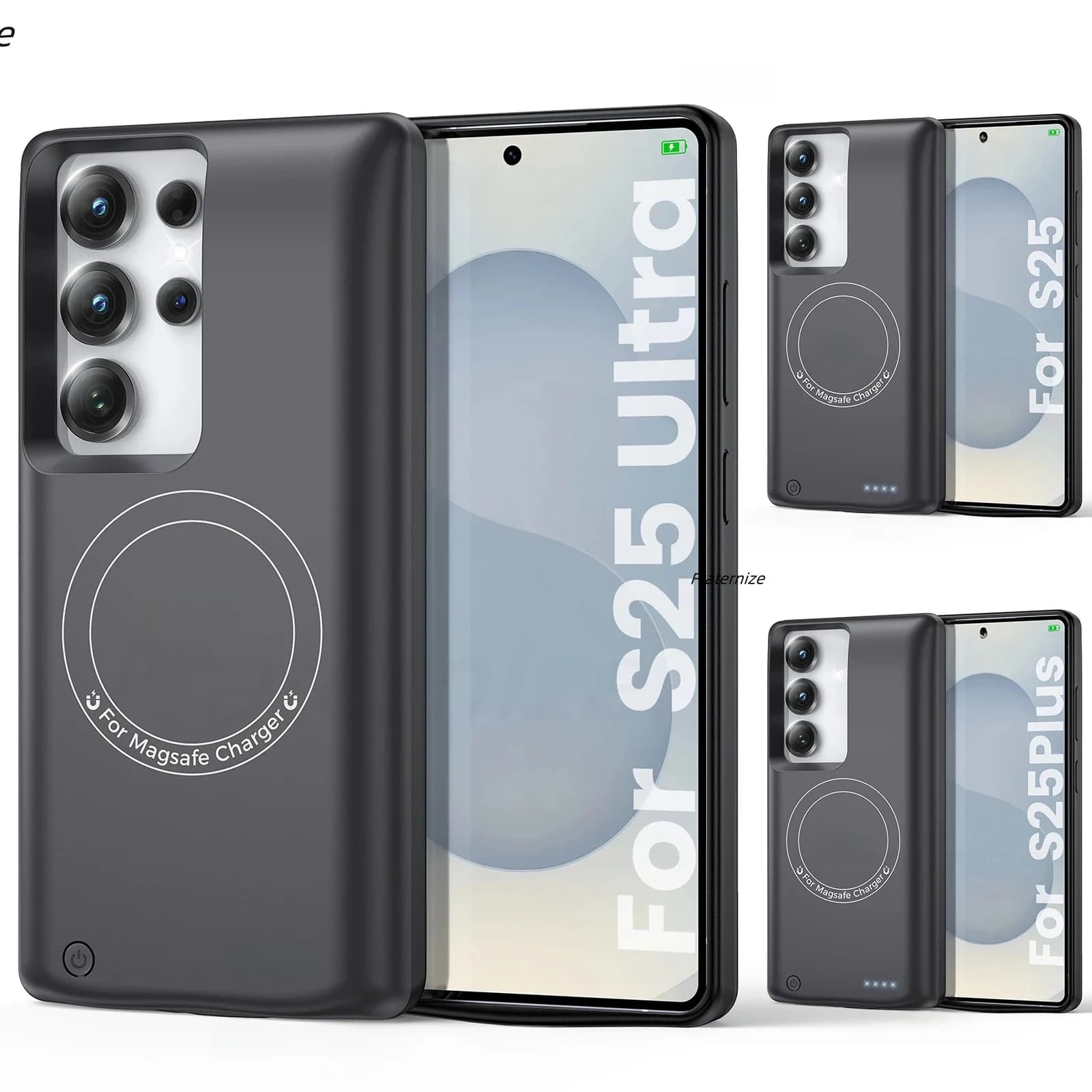 Voor Samsung Galaxy S22 S23 S24 S25 Ultra S25 Plus Magnetische Draadloze Batterij Oplader Case Voor Magsafe Opladen Cover Power Bank