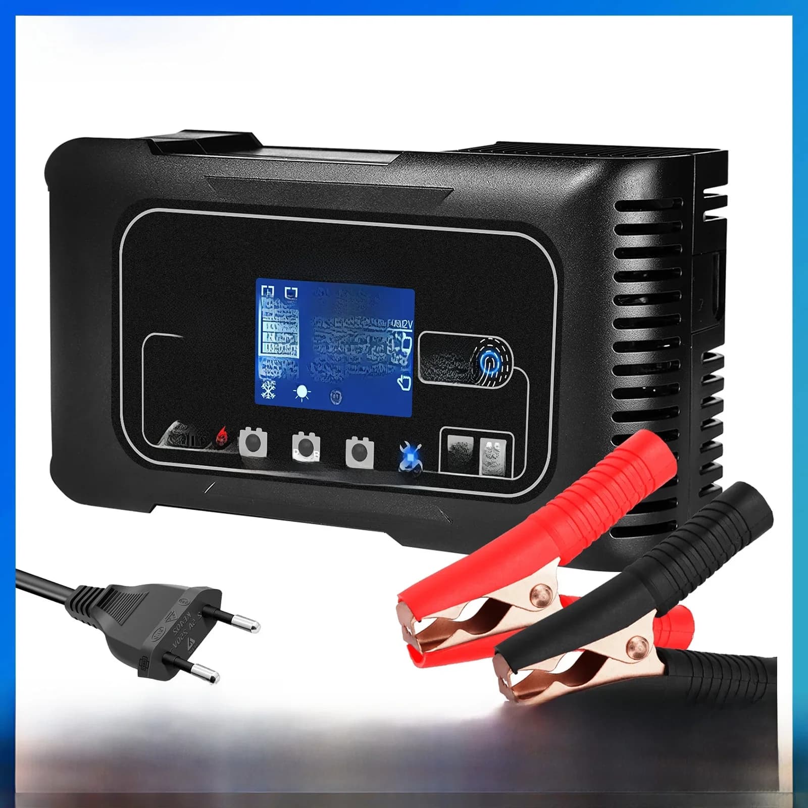 HTRC 20A 12 V-24 V P20 Batterijlader voor Slimme Auto Batterijlader Reparatie Auto Moto Lood-zuur AGM GEL PB Lithium LiFePo4 Batterij