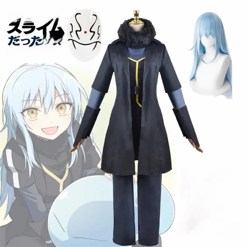 Anime Die Tijd Kreeg Ik Reïncarneerd Als Een Slime Rimuru Tempest Cosplay Kostuum Pruik Masker Set Halloween Carnaval Pak Kleding
