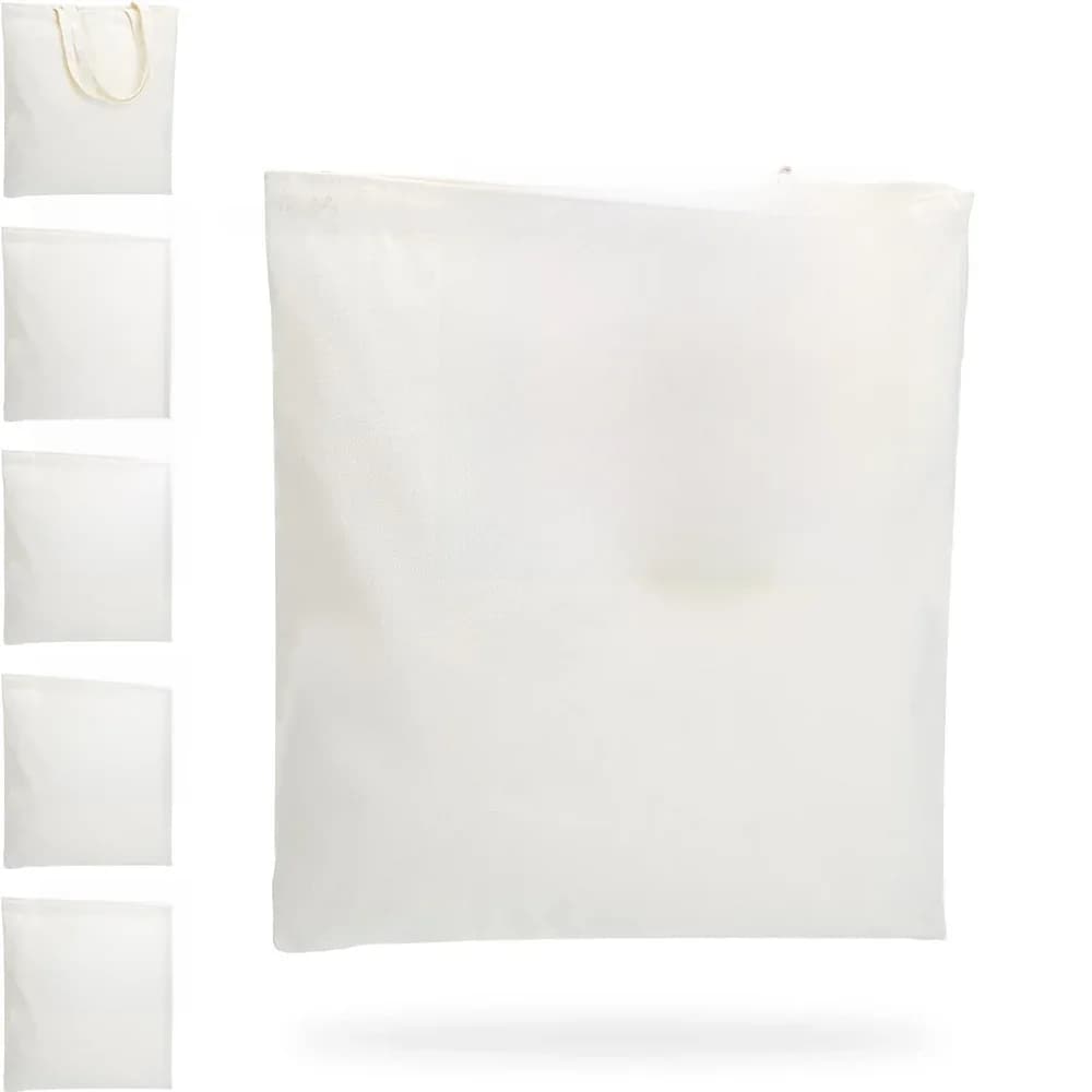 6-pack canvas draagtassen, duurzame, herbruikbare boodschappentassen, perfect voor doe-het-zelf cadeau-ideeën en ontwerpen met warmteoverdracht