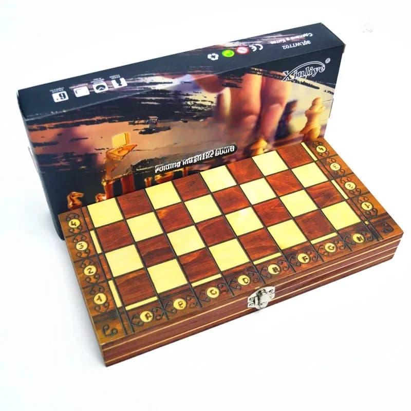 Schaken Magnetische Backgammon Dammen Set Opvouwbaar Bordspel 3-in-1 Road Internationaal Schaken Opvouwbare Choard Dammen Entertainment