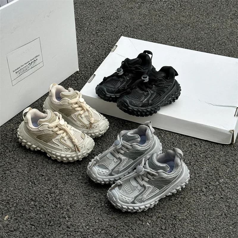 Herfst antislip luxe designer kinderschoenen met dikke zool dikke zool tennis casual fashion hardloopsneakers