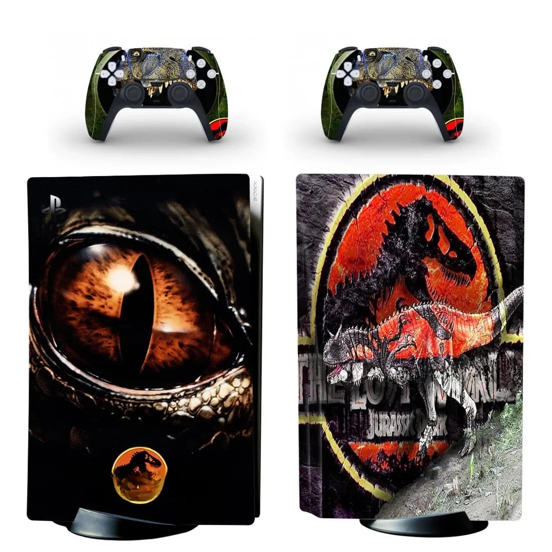 Jurassic Park PS5 Standard Disc Edition Skin Sticker Sticker Cover voor Console & Controller PS5 Skin Sticker Vinyl