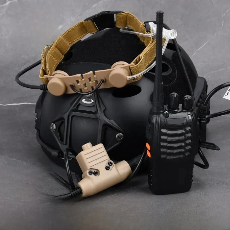 Tactical Laryngeal Throat Mic Eaphone Headset Microphone Walkie Earpiece Radio U94 PTT For Kenwood BaoFeng UV-5R UV-5X UV-82