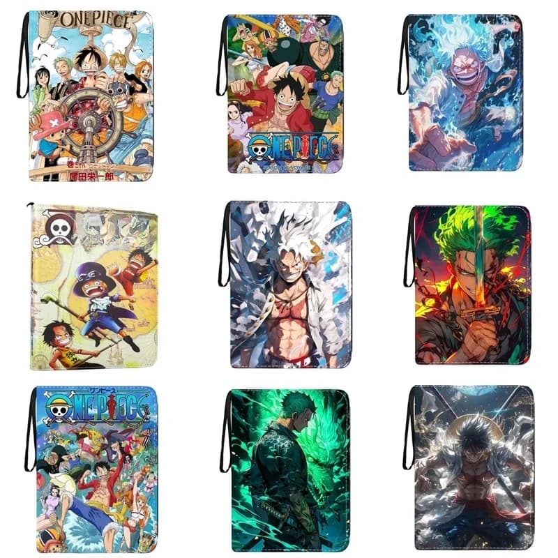 Een Stuk Anime Luffy Zoro Kaart Album Boek Met Hoge Capaciteit 9 Raster Bevat 900 Stuks Binder Opbergrits Boek Een Speelgoed Verjaardagscadeaus