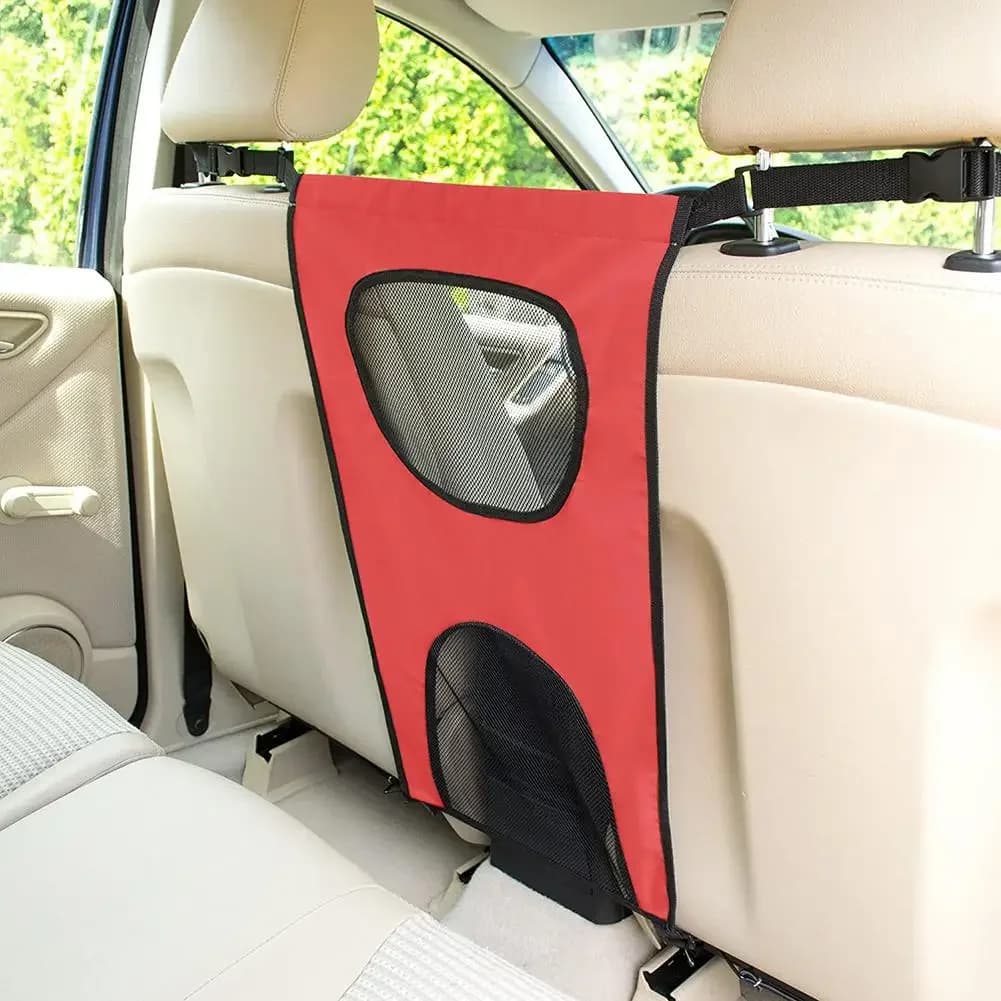 Nylon auto-honden- en kattennet, lichtgewicht beschermende afscheiding, duurzaam gaas, achterbank afscheiding, universeel voor huisdieren, auto's en