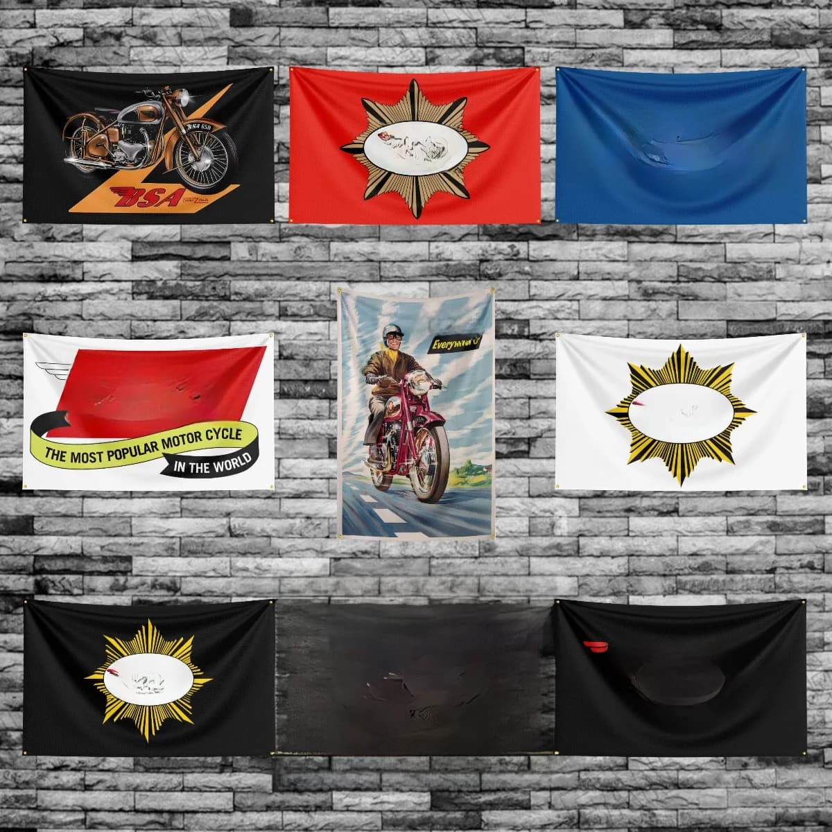 3X5 Ft Bsa Motorsport Vlag Polyester Bedrukte Auto 'S Vlaggen Banner Wandtapijt Voor Kamer Garage Decor