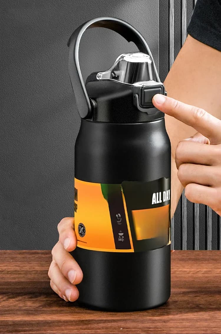 Outdoor thermoskan draagbare 304 roestvrijstalen thermische mok Tumbler thermosflessen koude en warme sportwaterfles met rietje