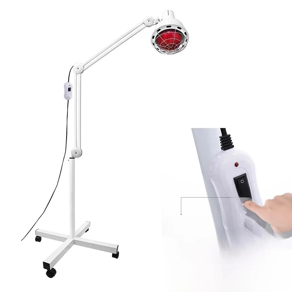 Infrarood Licht, 275W Far Infrarood Verwarmingslamp Voor Schoonheid Huid, Pijn Verlichten, Bloedcirculatie, Rood Licht Therapie, Verstelbare Braket