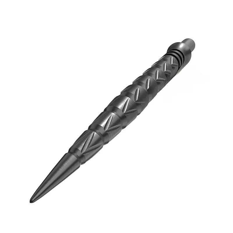 CUESOUL TOUCH POINT II Vervangende dartstalen punten, kraagontwerp, titanium gecoat, verpakking van 3 stuks - V-types