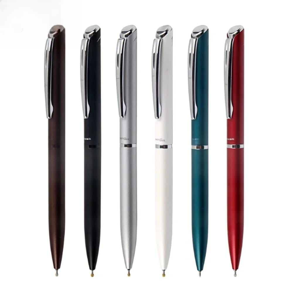 1pcs Japan PENTEL Gel Pen Sneldrogende Roterende 0.5mm Spuit Metalen Body Zwarte Inkt Student Leveringen Briefpapier BLN-2005