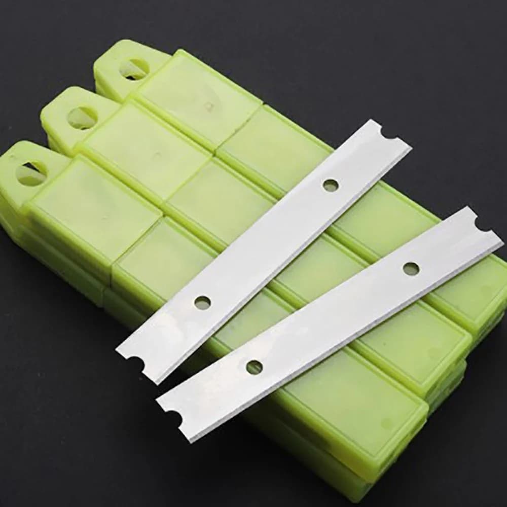 20/50/100 Stuks Reserve 4 Inch Metalen Bladen Voor Vloer Schraper Lijm Schep Sneeuw Ijs Rakel E36