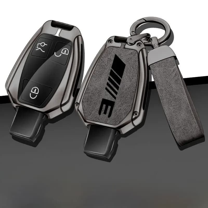 Zink Legering Auto Logo Sleutel Case Voor Mercedes Benz E300 E260 E350 E400 Autosleutel Cover Voor Mercedes E Klasse Afstandsbediening Beschermer