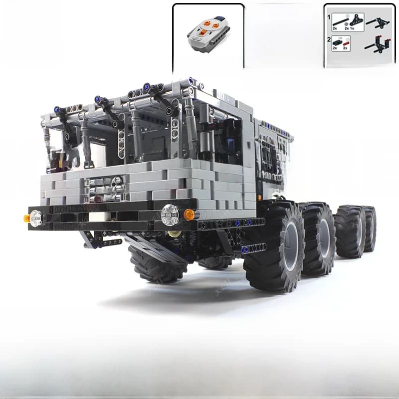 KEJI MOC-22149 MZKT-7930 Russische Militaire Astroloog 8x8 Transporter Off Road Truck Bouwstenen Kits Speelgoed Jongen Kerstcadeau