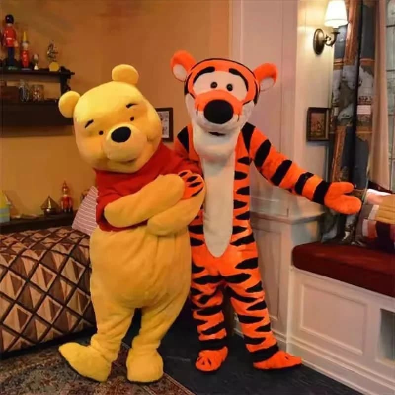 Poeh Beer en Tigger mascottekostuums stripfiguren volwassenen cosplay carnaval evenement feest reclame show kleding cadeaus