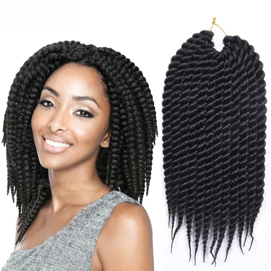 Tomo 12 "18" Senegalese Twist Haak Hair Extensions Ombre Kleur Jumbo Pre-Twisted Afrikaanse Synthetische Vlechten Haar 12 Wortels