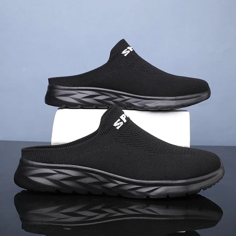 Mannen Slippers Zomer Ademend Thuis Indoor Slippers Mannen Flats Dikke Bodem Lichtgewicht Slides Mode Outdoor Wandelschoenen