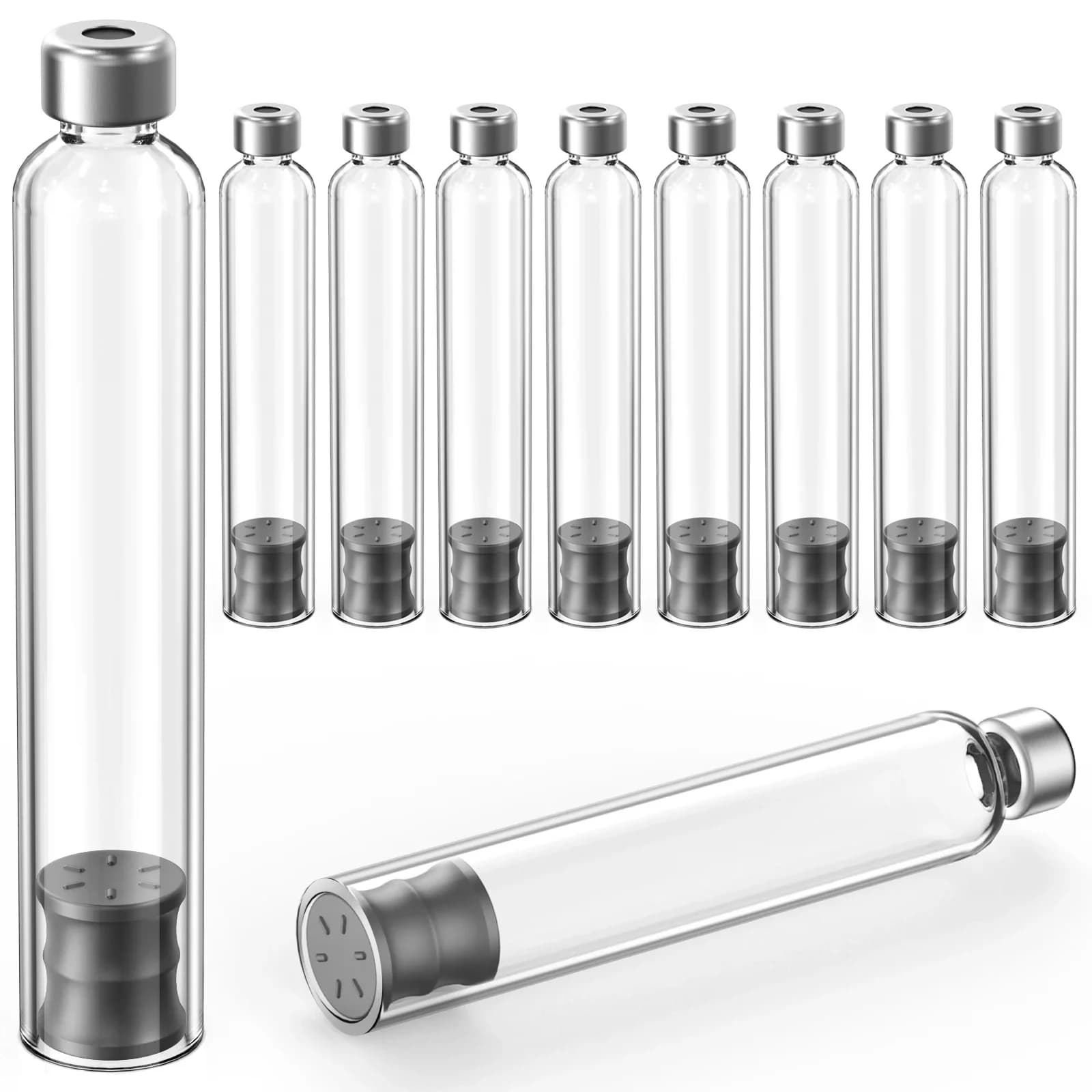 1,5 ml/1,8 ml/3 ml/4 ml cassetteflesje voor insuline-injectiepen, individuele verpakking, universele ampullen 10 stuks/20 stuks/50 stuks/100 stuks