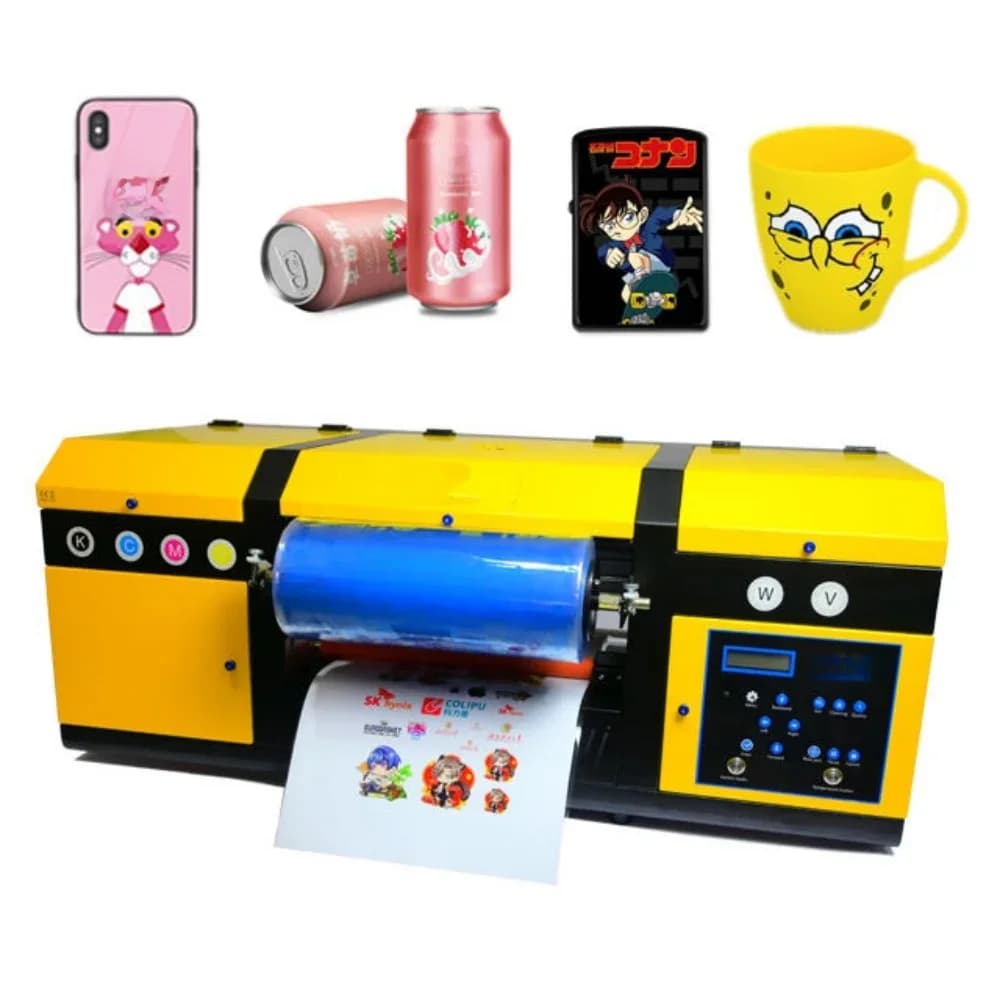 Xp600 Dual Heads Impresora Ploter Holografische Uv Dtf Transfer Printmachine Crystal Sticker Uv Dtf Printer Roll