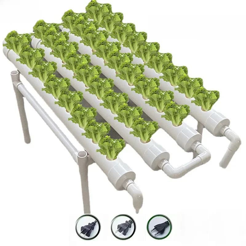 Grondloze Cultuur Apparatuur Hydrocultuur Groei Systeem Familie Balkon Pijp Soort Plantaardige Planter Automatische Hydrocultuur Bloem Stand