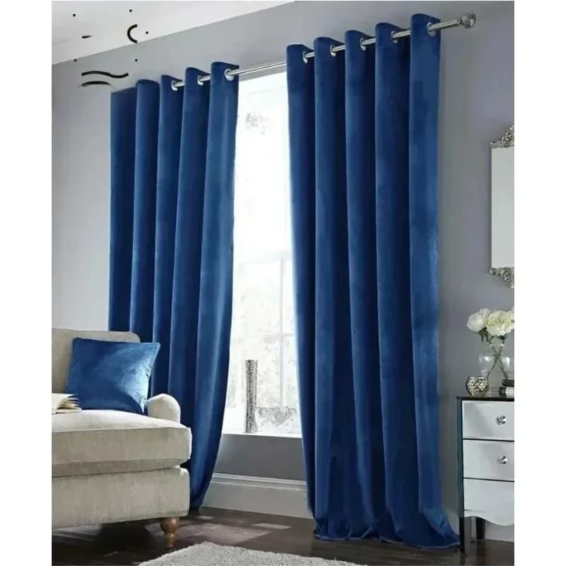 Modem Luxe Blauw Fluweel Dikke Verduisterende Gordijnen voor Woonkamer Slaapkamer Eetkamer Villa Kamer Gordijnen Decor Tule Scheidingsdeur