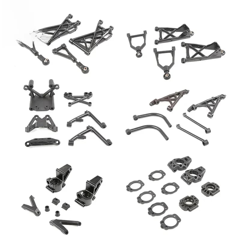 Voor of Achter Shock Tower/Ophangarm/Hub Carrier Set voor 1/5 HPI ROVAN BAJA KM ROFUN BAHA 5B SS 5SC 5T TRUCK RC AUTO Speelgoed DEEL