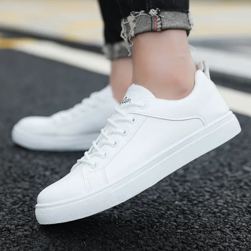 Heren Trendy Casual Schoenen Flats Schoenen Witte Sneakers Ademende Vrije Tijd Mannelijke Sneakers Antislip Schoeisel Heren Gevulkaniseerde Schoenen