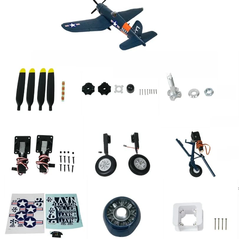 Fms 1700Mm 1.7M F4U Corsair V3 Onderdelen Propeller Spinner Motor As Board Mount Landingsgestel Intrekken Rc Vliegtuig vliegtuig Vliegtuigen