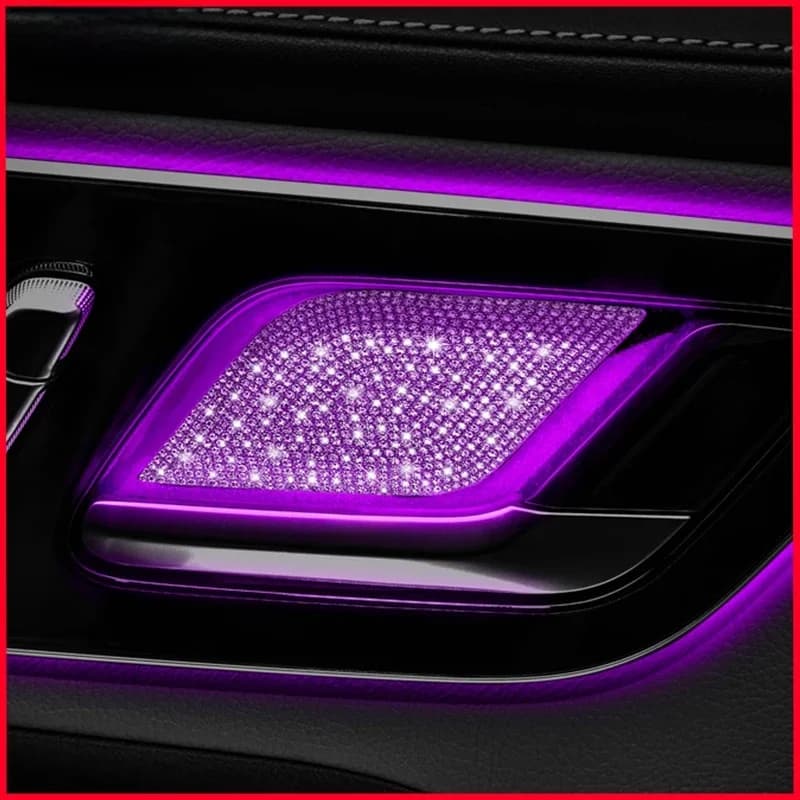Voor Mercedes Benz C E GLC S Klasse W206 W214 X254 Auto Binnendeur Kom Diamant Sticker Omgevingslicht Modificatie accessoires