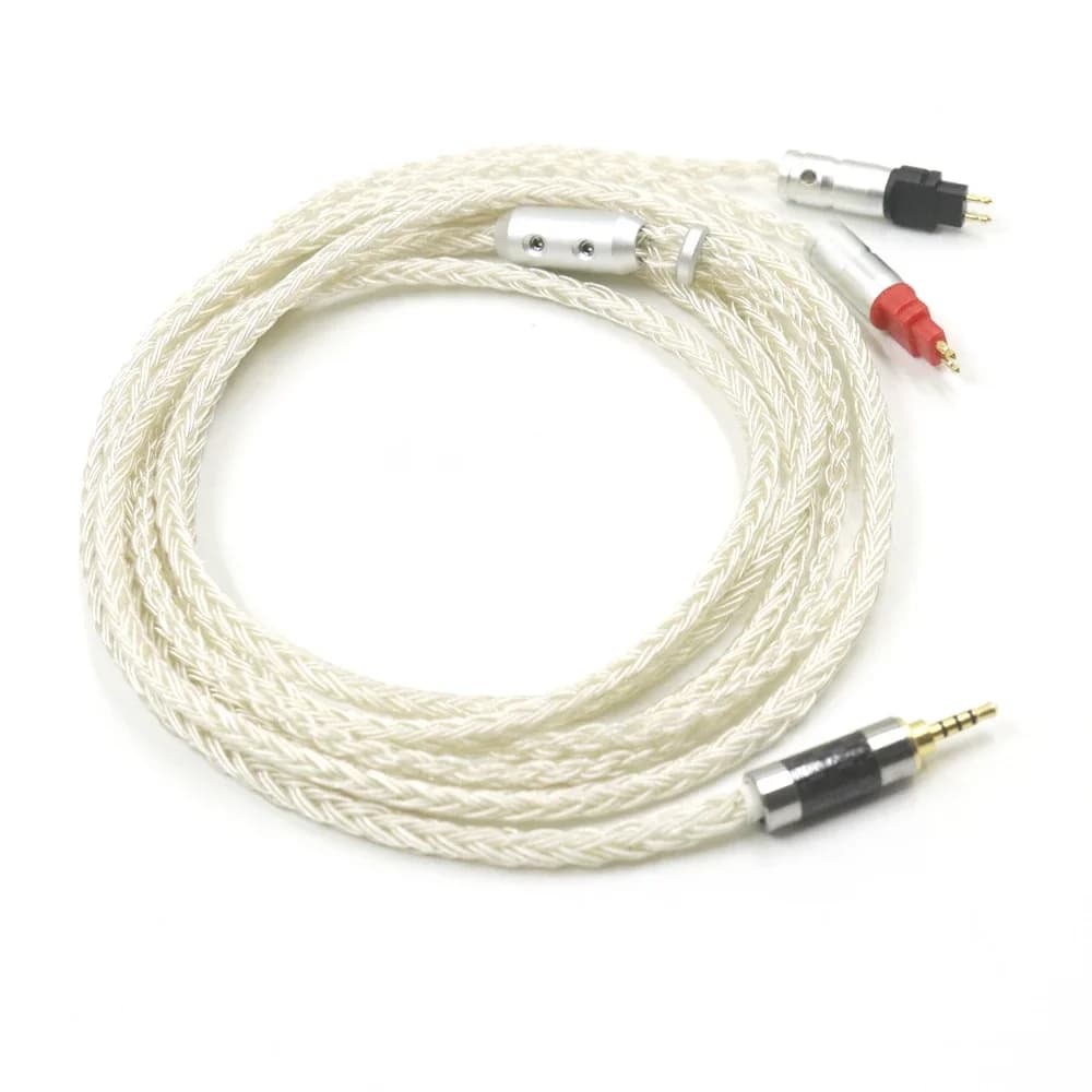 3.5 Mm 2.5Mm Xlr 4.4 16 Core Verzilverd Oortelefoon Kabel Voor Sennheiser Hd Xx X HD580 HD600 HD650 HD25 Hd545 Hd565 Hd535 HD660S