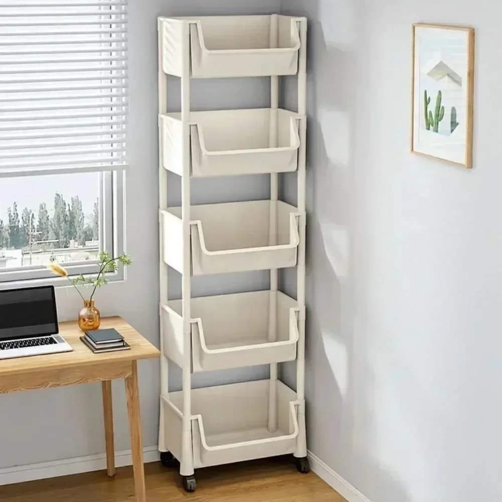 Veelzijdige rollende opbergwagen met wielen Perfecte badkamer Keuken Kantoor Ideale boodschappen Snacks Speelgoed Boeken Toiletartikelen