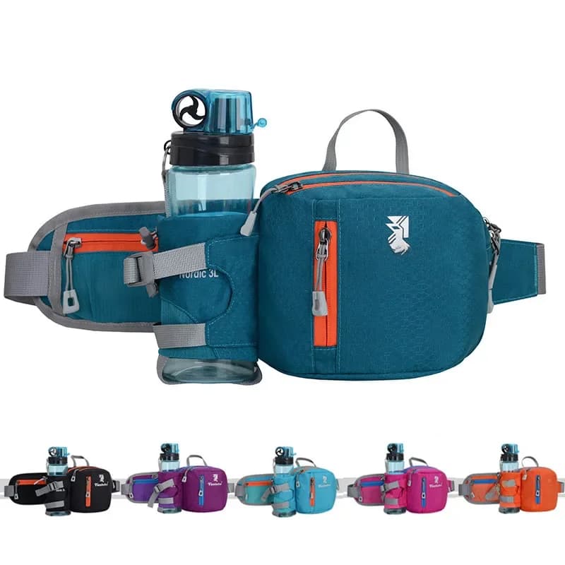 Hardlooptas Heupriempakket Outdoor Marathon Gym Sport Fitness Waterfleszakje Fanny Heuptasje Rijden Fietsen Telefoonzak