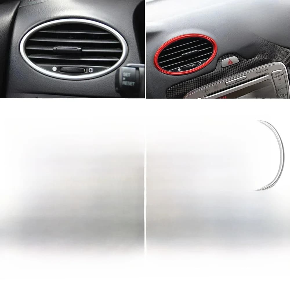 Airconditioning outlet decoratie Fit Voor Ford Focus 2 MK2 2005 2006 2007 2008 2009 2010 2011-2013 auto accessoires