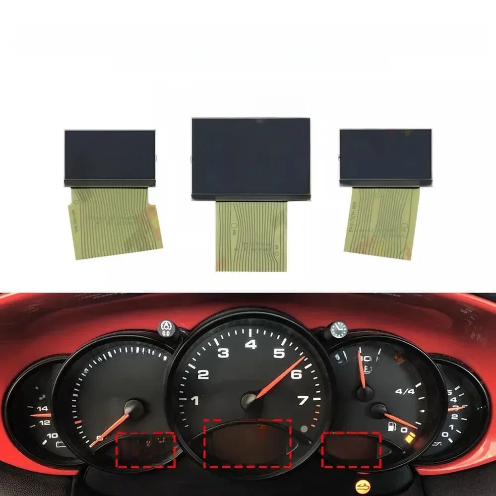 Dashboard LCD A Set Display voor Porsche 911 996 en 986 Boxster Instrumentenpaneel KM-versie
