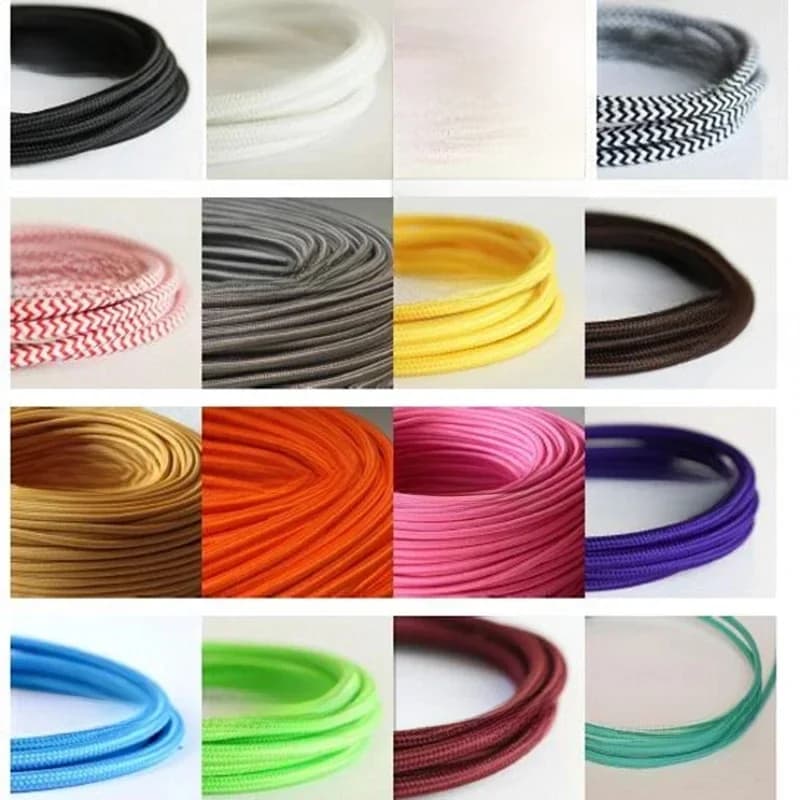 0.75 Koperen Antieke Lamp Diy Accessoires Ronde Draad Retro Kleur Gevlochten Draad Kabel