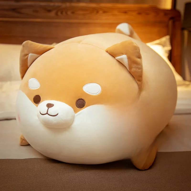 35-70Cm Schattige Dikke Ronde Hond Knuffel Kawaii Grote Shiba Inu Kussen Zacht Knuffeldier Chai Doggy Cartoon Pop Meisje Verjaardagscadeaus