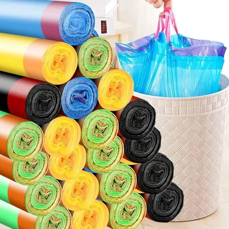 10/200 STUKS Dikke Kleurrijke Wegwerp Vuilniszak Duurzaam Handheld Vest Vuilniszak Keuken Slaapkamer Wc Huishoudelijke Opslag Gereedschap