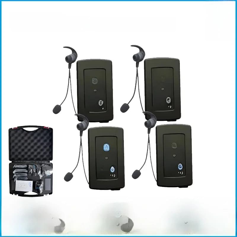 3/4 Stuks GoRef Voetbal Scheidsrechter Intercom Headset Bluetooth5.1 Voor 4 Scheidsrechters Full Duplex 1500M praten Interphone met Doos