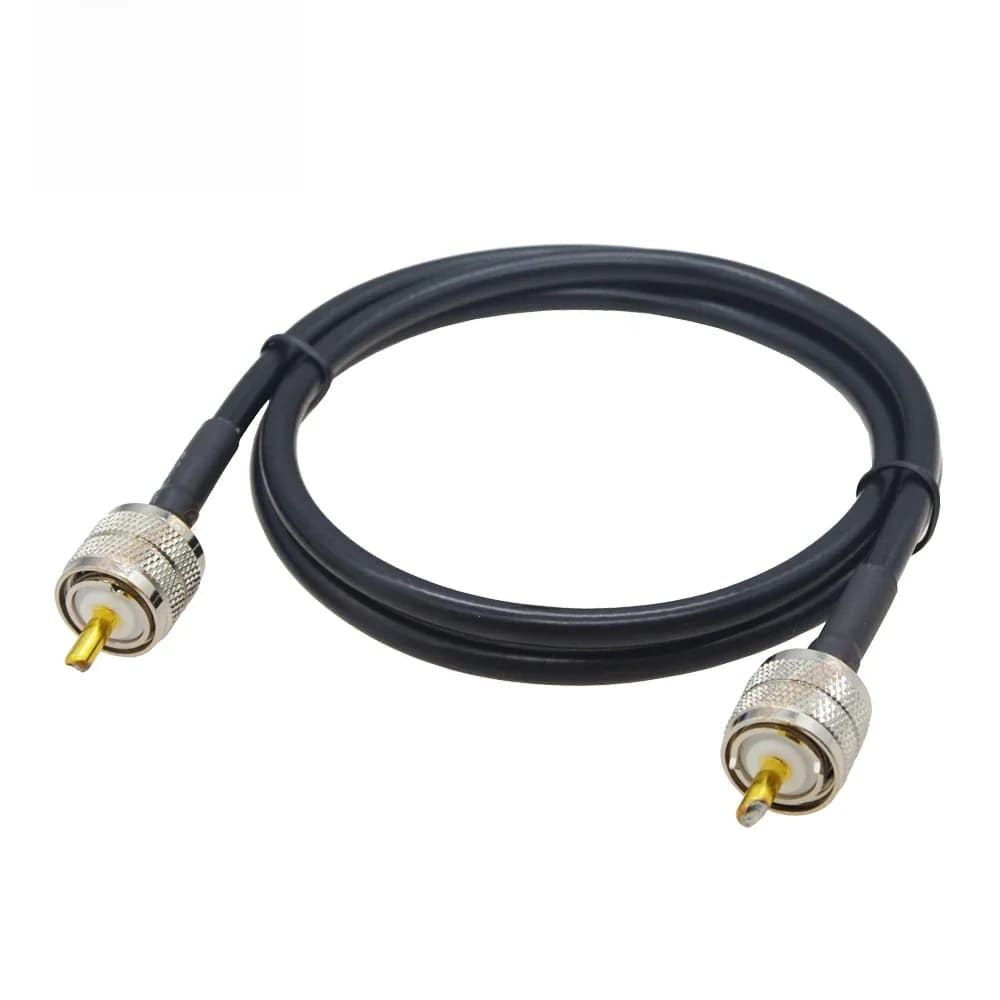 PL259 Kabel RG58 Cb Radio Kabel PL-259 Uhf Mannelijk Naar Verlengkabel 50Ohm Lage Verlies Rf-coaxkabel Antenne extension Jumper