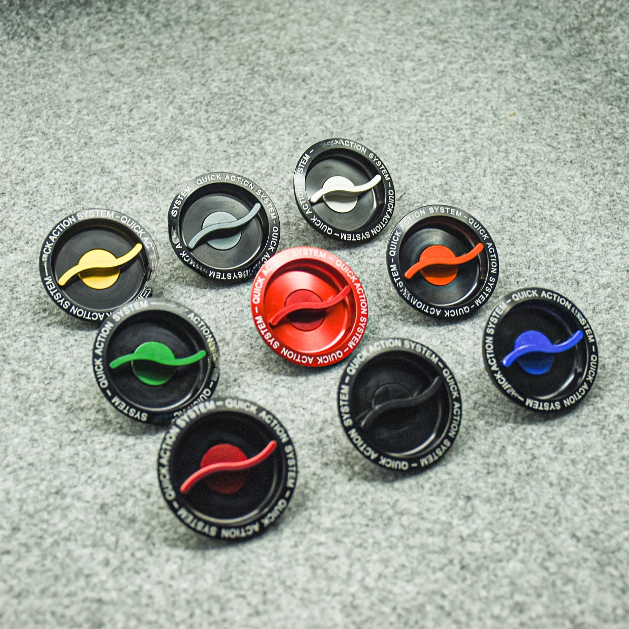 Vervanging center tankdop voor de DTRAD Quick Action gasdoppen Valuta Aluminium CNC GAS TANK CAPS KNOP Type-S 9 kleuren