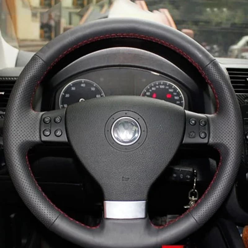Aanpassen Diy Microfiber Lederen Auto Stuurhoes Voor Volkswagen Passat B6 Golf 5 Mk5 Vw Jetta 5 Mk5 Tiguan 2007-2011